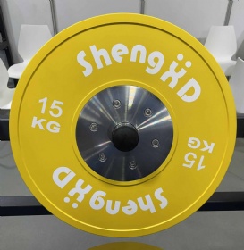 Shengxide Premium Competition Custom Weight-Plate Rubber Covered Weights Gym Equipment Set Kilo Bumper Plates For Barbell